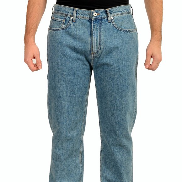 Burberry Men's "Haringate" Mid Blue Straight Leg Jeans US 34/32 IT 34/32 - Picture 1 of 6